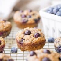Paleo Banana Blueberry Muffins