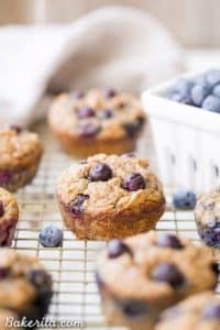 Paleo Banana Blueberry Muffins