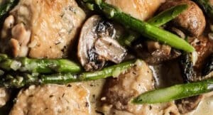 Creamy Tarragon Chicken with Asparagus Creamy Tarragon Chicken with Asparagus