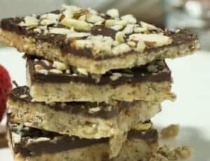 Low Carb Coconut and Almond Dark Chocolate Squares