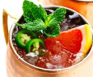 Spicy Grapefruit Ginger Fizz Mocktail