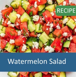 Watermelon Salad with Feta and Cucumber Watermelon Salad with Feta and Cucumber