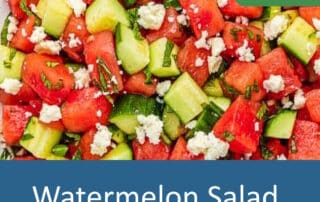 Watermelon Salad with Feta and Cucumber