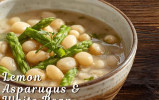 Lemon Asparagus & White Bean Soup
