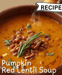 Pumpkin Red lentil soup