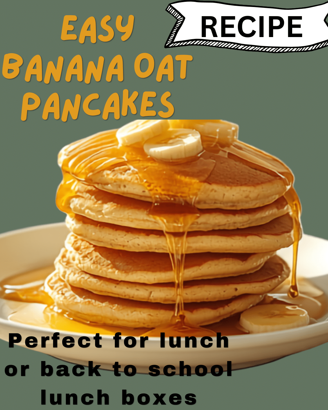 Easy Banana Oat Pancakes